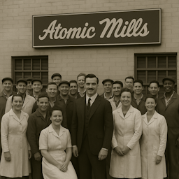 The Atomic Mills team, 1941